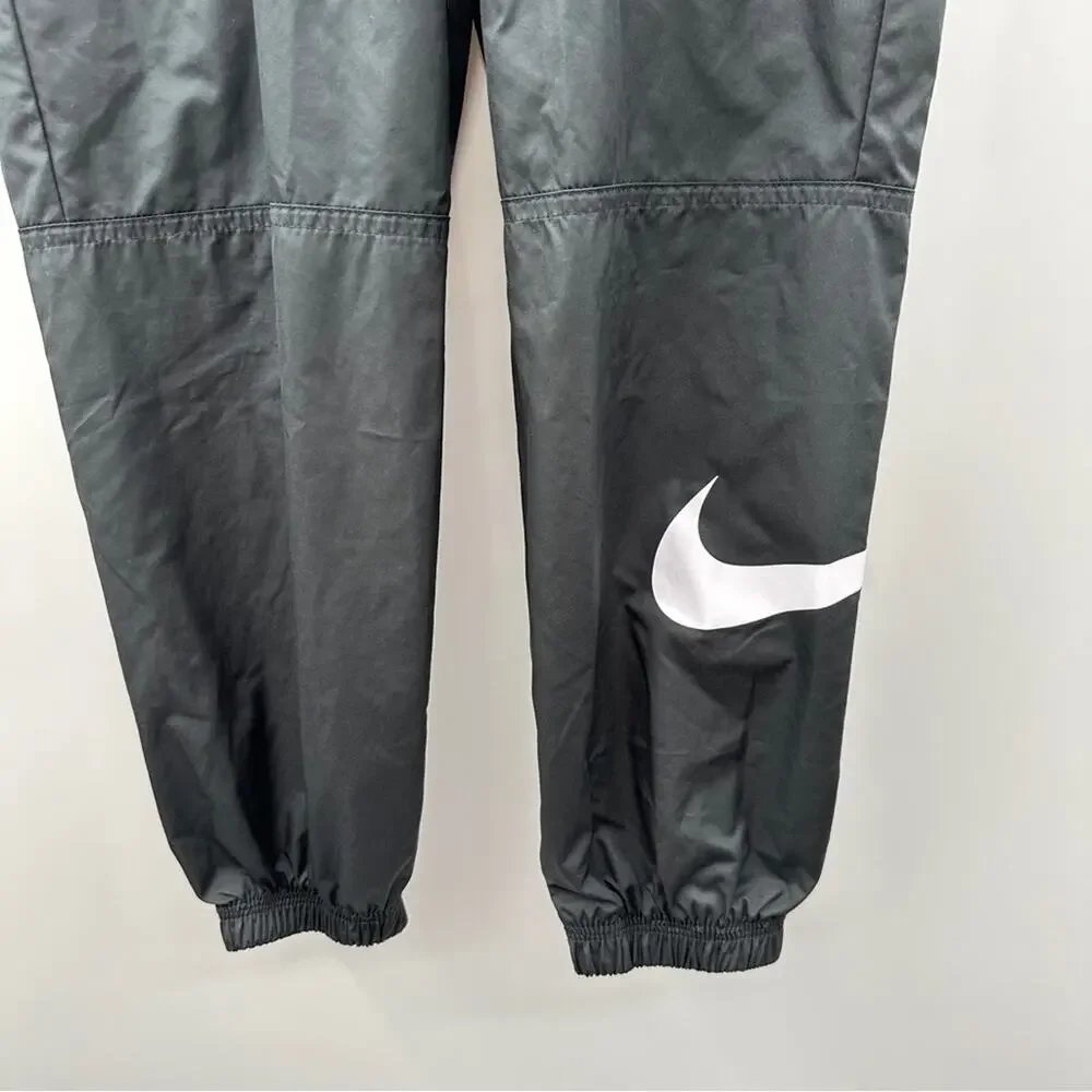 Nike‎ Tech Pack Woven Belted Black & White Swoosh Jogger Pants Size S